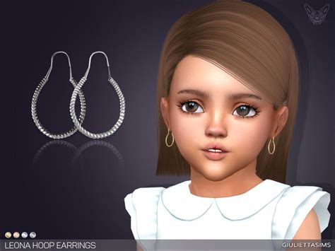 Sims 4 Gala Hoop Earrings By Giuliettasims 4 Swatches