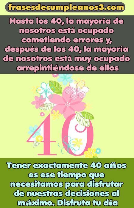 Top 163 Frases Para Invitaciones De Cumpleaños De 40 Años Cfdi Bbvamx