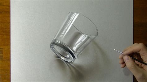 Drawing Of A Simple Glass How To Draw 3d Art Shadow Drawing Eye