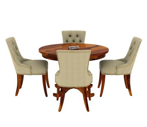 4 Seater Round Sheesham Wood Dining Table Set At Rs 51989set In Jaipur Id 2853155871230