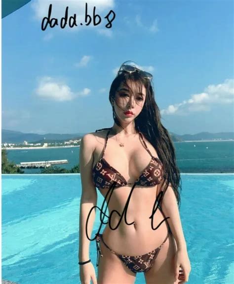 Dada Liu Bb8 Super Sexy Instagram Adult Model Signed 8x10 Photo Coa 17