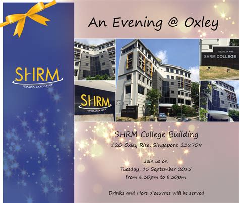 An Evening Oxley Welcome To Shrm College Singapore