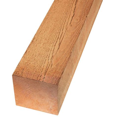 8 In X 8 In X 12 Ft Rough Cedar Timber 00034 The Home Depot