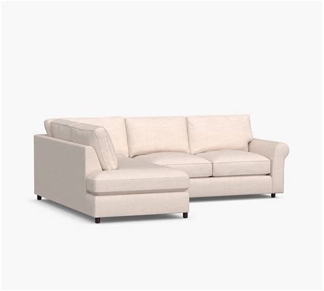 Pb Comfort Roll Arm Upholstered Right Sofa Return Bumper Sectional Box