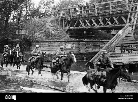 German Troops1939 German Cavalry In Poland 1939 Stock Photo