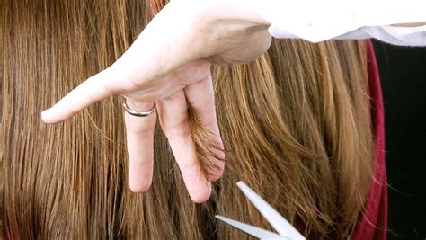 Closeup Of Long Hair Being Stock Footage Video 100 Royalty Free