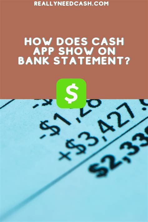 How Does Cash App Show On Bank Statement In 2021 Bank Statement App