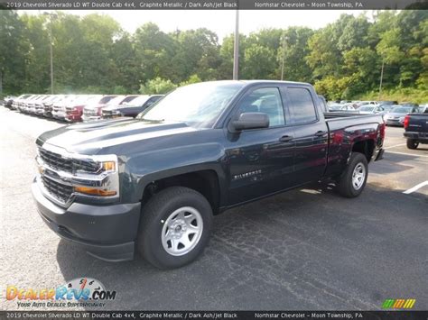 2019 Chevrolet Silverado Ld Wt Double Cab 4x4 Graphite Metallic Dark