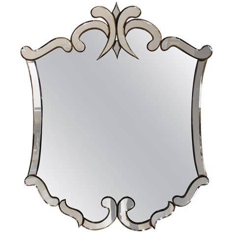 large 1940s italian venetian beveled glass mirror for sale at 1stdibs
