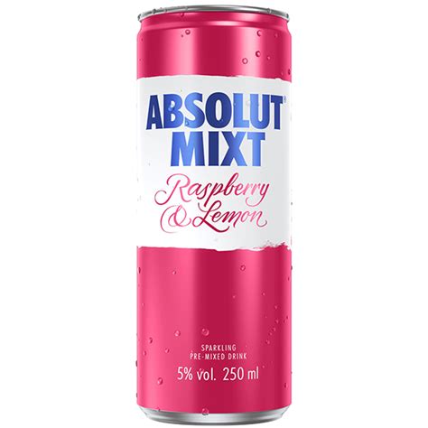 Absolut Mixt Raspberry And Lemon 25cl