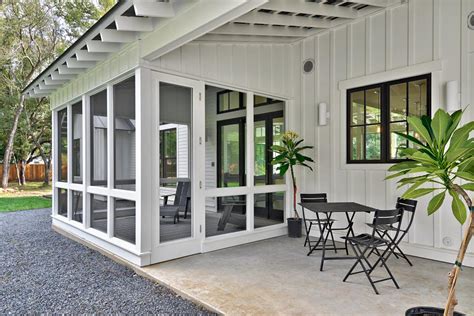 Modern White Farmhouse Porch Hgtv