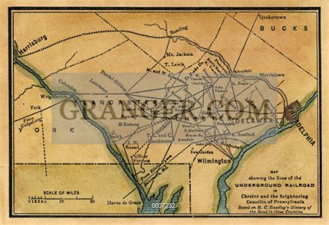 Image Of Underground Railroad Map Nineteenth Century Map Showing The