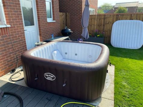 Lay Z Spa Maldives Hydrojet Pro Hot Tub Inflatable Spa With Led Lights And Extras For Sale From