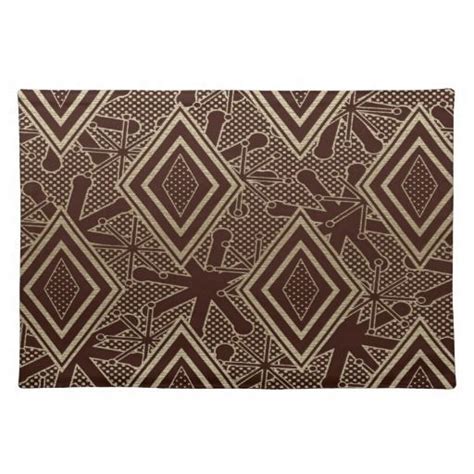 African Design Style Placemats 20 X 14 Urban Style African Design