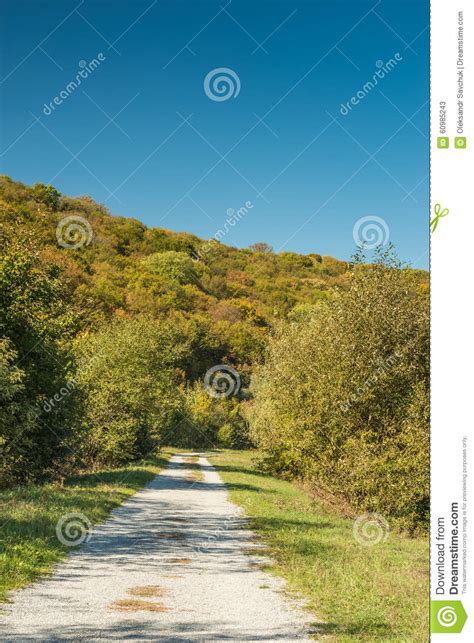 Beautiful Road Along The Lake Stock Image Image Of Blue Country
