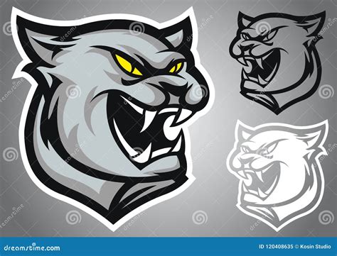 Cat Panther Logo Vector Emblem Stock Vector Illustration Of Vector