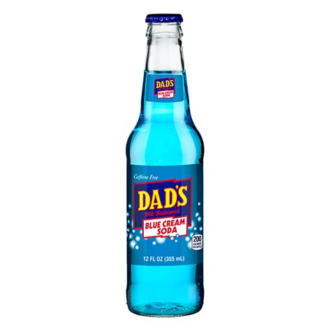 Dads Blue Cream Soda 12 Oz Bottle Nassau Candy