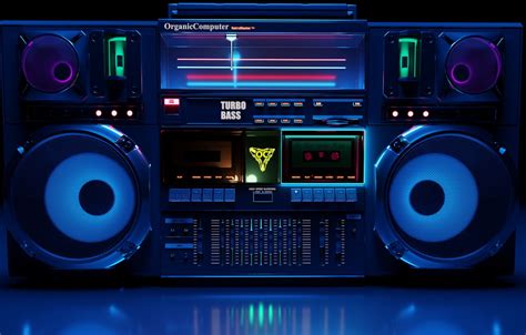 Wallpaper Music Style Background 80s Style Tape Neon