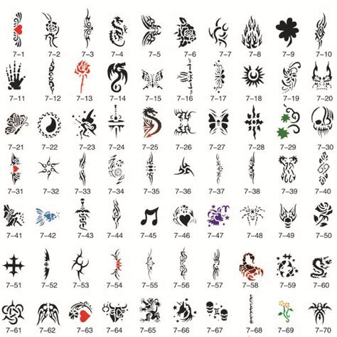Airbrush Tattoo Stencil Book 7 With 100 Designs Tribe Stencils Have