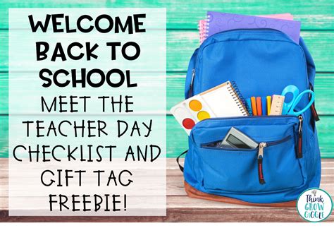 Welcome Back To School, Freebie, Back to School Freebie, Back To school Gift Tag | Welcome back 