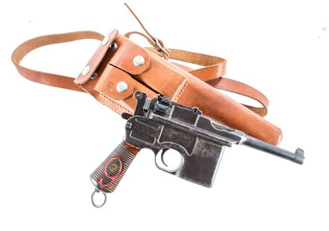 Mauser C96 Broomhandle 9mm Semi Auto Pistol Online Gun Auction