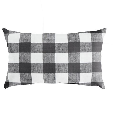 Outdoor pillow inserts if you don't want to make an insert to hold the stuffing, you can pick up premade pillow forms designated for outdoor use. Banbridge Buffalo Plaid Indoor/Outdoor Lumbar Pillow ...