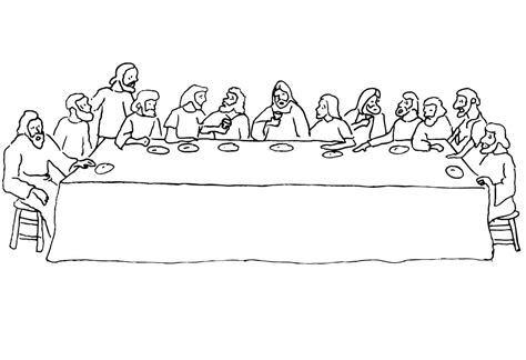 Last Supper Of Jesus Coloring Page Download Print Or Color Online