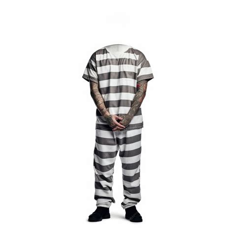 Premium Ai Image A Man In A Prison Uniform Standing Nonchalantly With His Hands In His Pockets