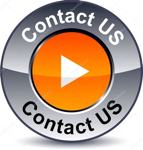 Contact Us Round Button Stock Vector Image By ©maxborovkov 5013632
