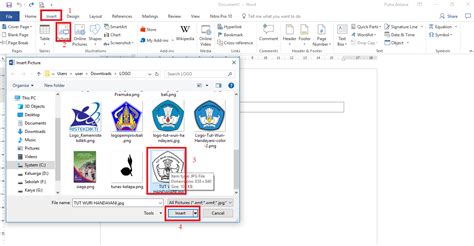 Tutorial Lengkap Memasukkan Gambar Ke Word Rasa Sekolah