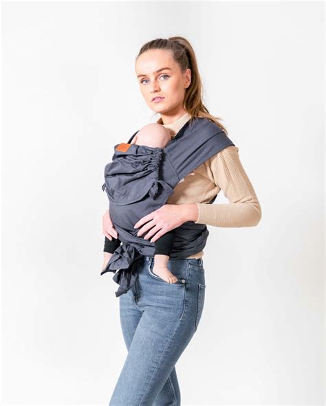 Ergonomic Hybrid Babycarrier Mei Tai Deluxe Cotton Colour Steel