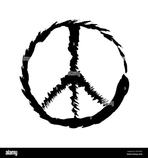 Peace Symbol Icon Vector Friendship Pacifism Stock Photo Alamy