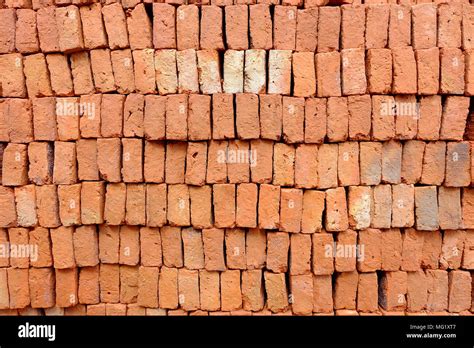 Pile Of Red Bricks Stock Photo Alamy