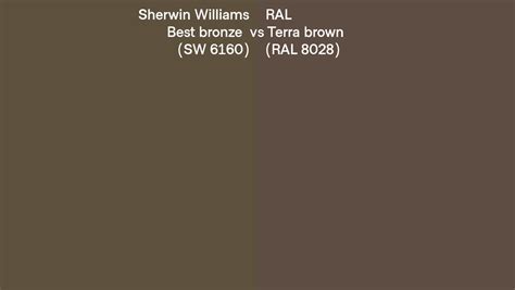 Sherwin Williams Best Bronze Sw Vs Ral Terra Brown Ral