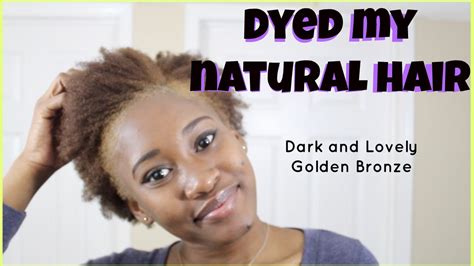 This season offers a great choice of blonde hair colors. I Dyed my Natural Hair| Dark and Lovely Golden Bronze ...