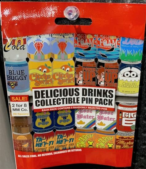 Delicious Drinks Collectible Pin Pack Disney Pins Blog