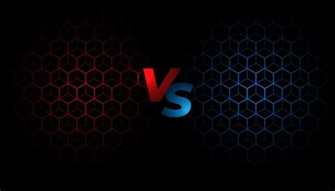 Premium Vector Versus Screen For Sports And Fighting Competition