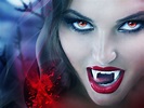 Fonds d'ecran Vampires Visage Dents Voir Maquillage Fantasy Filles ...
