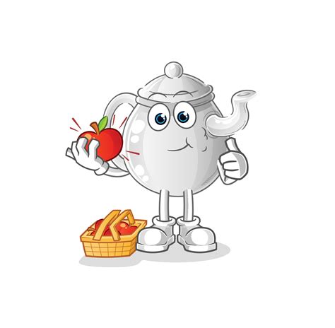 Teapot Cartoon Character Cartoon Mascot Vector Illustration 7914184