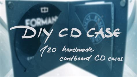 Diy Cd Case How To Make 120 Handmade Cardboard Cd Cases Youtube