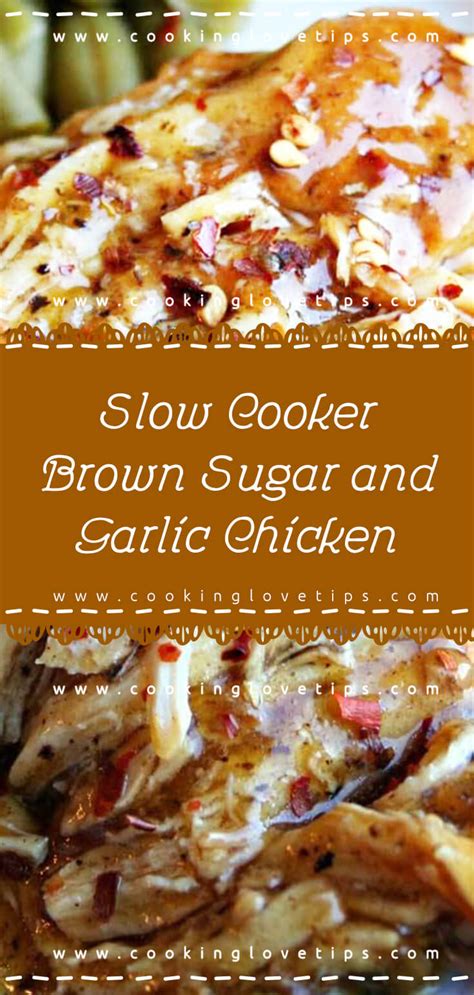 Slow Cooker Brown Sugar And Garlic Chicken Recipe
