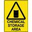 Chemical Storage Area  Uniform Safety Signs
