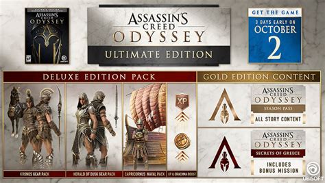 Assassin S Creed Odyssey Collector Editions Unveiled Gameranx
