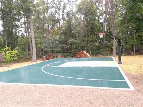 There Is A Side View Of The Court