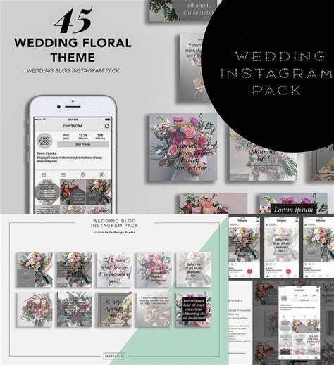 45 Wedding Blogger Instagram Pack