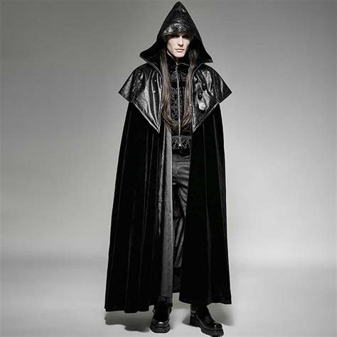 Phantom Cloak Heren Cape Zwart Gothic Metal One Size