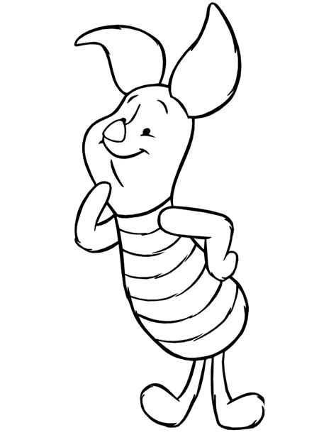 Winnie the pooh coloring pages are printable pictures of a cute teddy bear and a bunch of his best friends from a.a. Piglet Coloring Pages - Best Coloring Pages For Kids