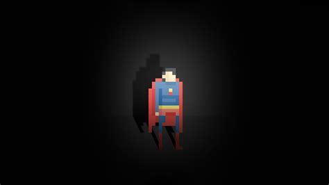 Superman Pixel Art 5k Wallpaperhd Superheroes Wallpapers4k Wallpapers