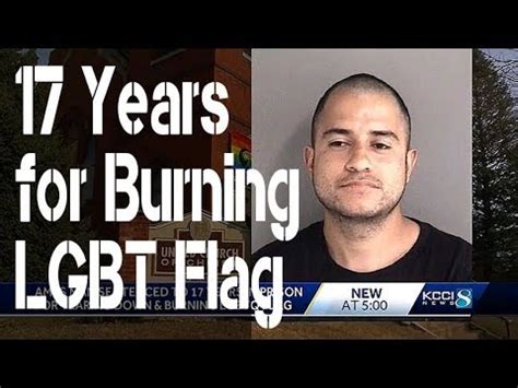 Fox news reported that a roman catholic priest was removed from his post in a chicago neighborhood by his cardinal (bishop) and sent away for pastoral support for burning an lgbt rainbow flag. 17 Years in Jail for Burning LGBT Flag - YouTube