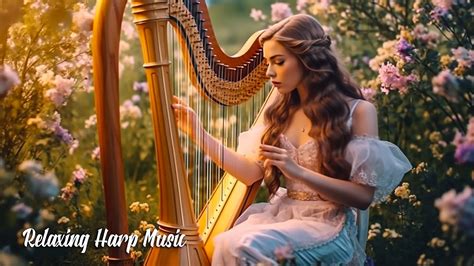 3 hours relaxing music 🌿 calm harp music for meditation deep sleep spa healing relaxation